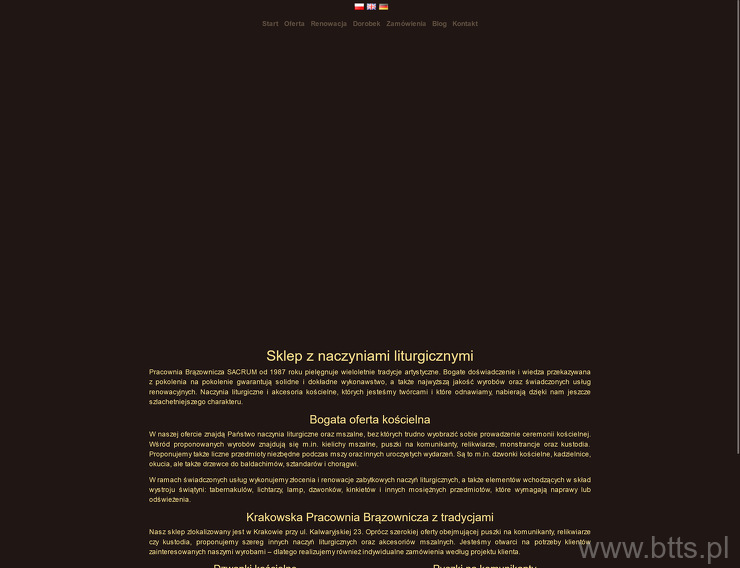 PRACOWNIA BRĄZOWNICZA \\\"SACRUM\\\"