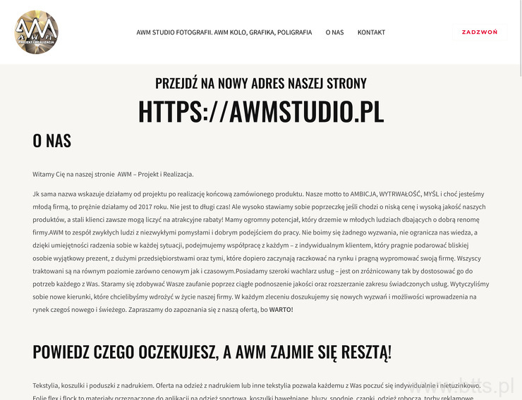 AWM - projekt i realizacja Marzena Szabelska
