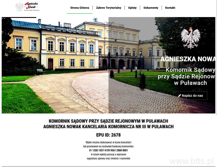Kancelaria Komornicza nr III w Puławach Agnieszka Nowak