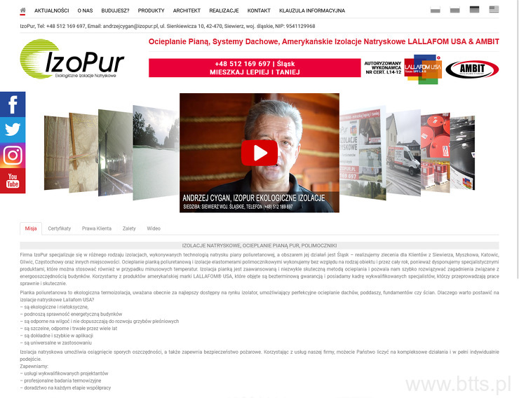 Izopur - Ekologiczne Izolacje Natryskowe
